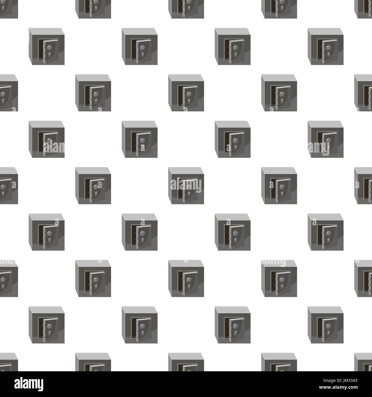 Open security safe pattern Stock Vector