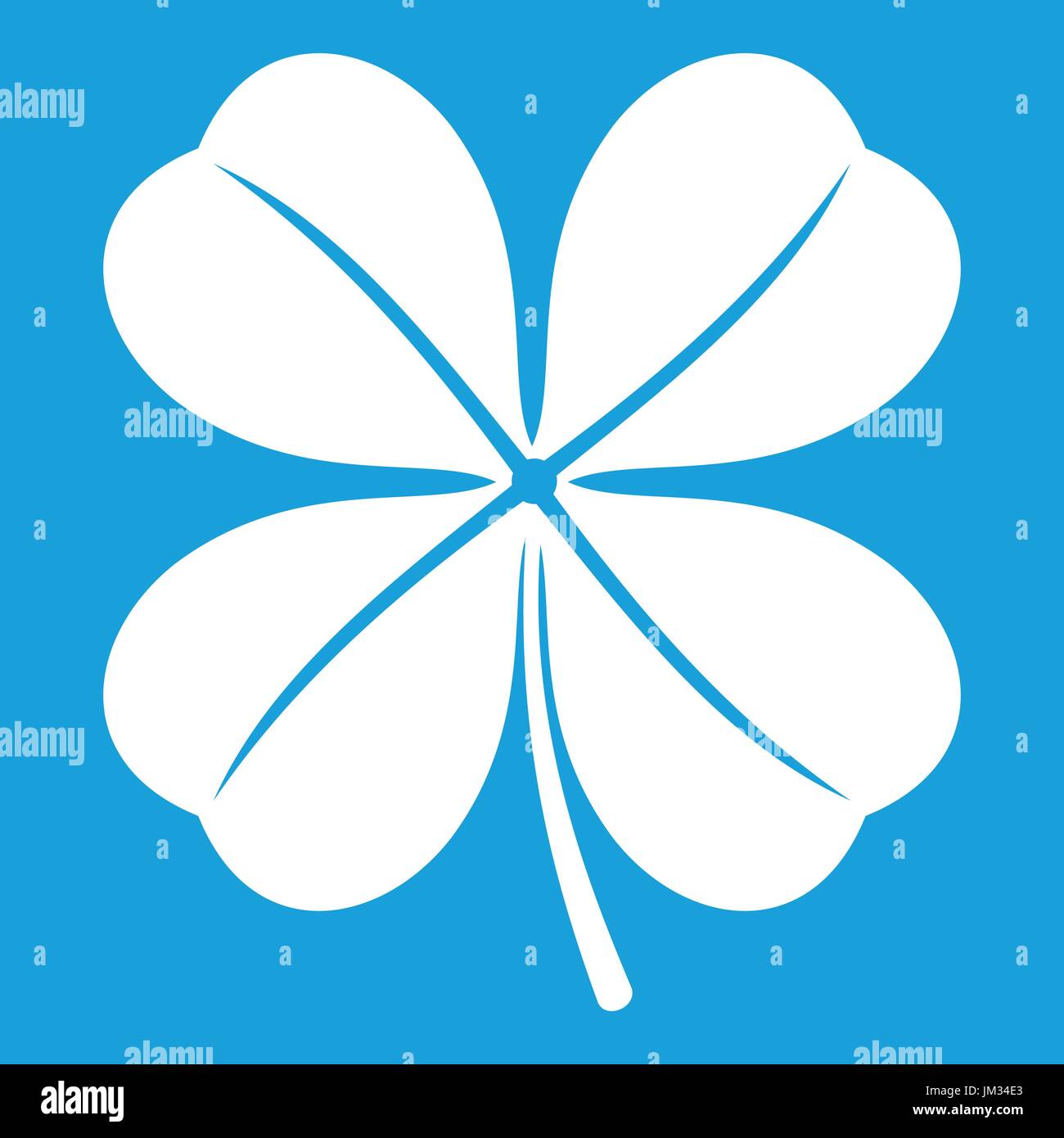Clover leaf icon white Stock Vector Image & Art - Alamy