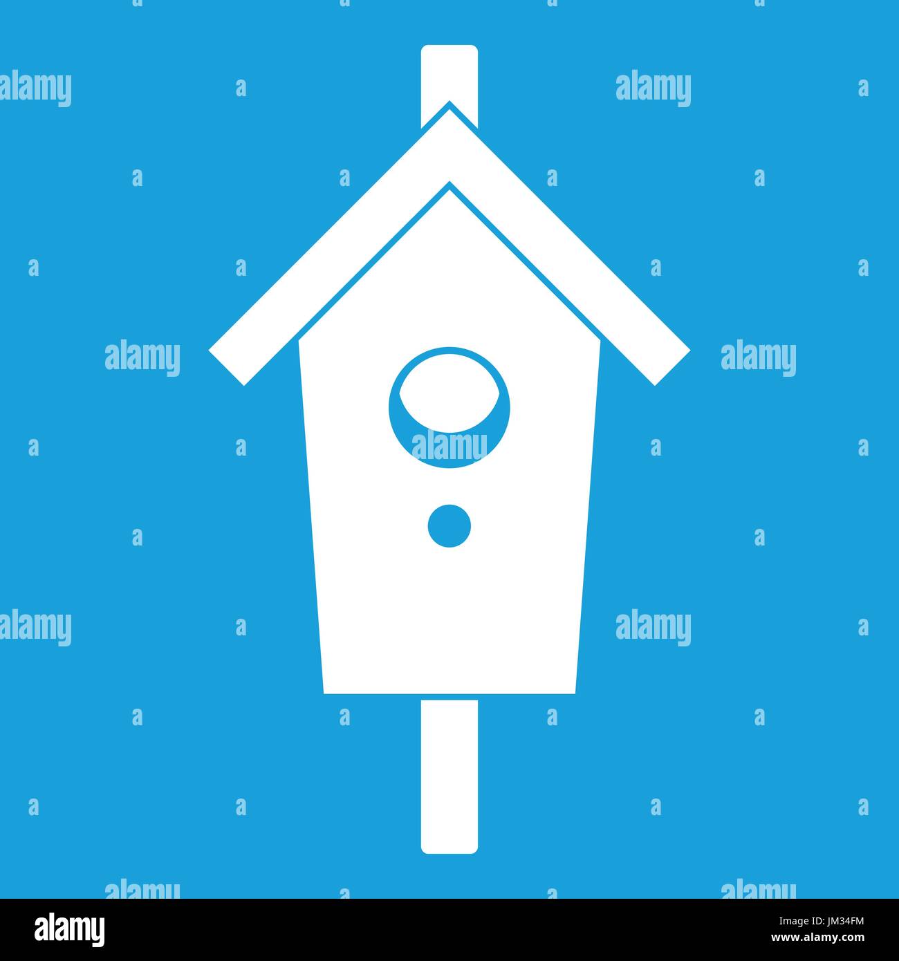 Birdhouse icon white Stock Vector Image & Art Alamy