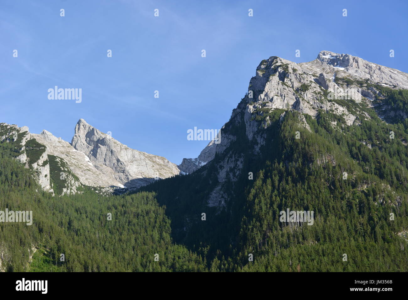 Ramsau, Germany - June 8, 2017 - Beautiful Hochkalter in german Alps Stock Photo