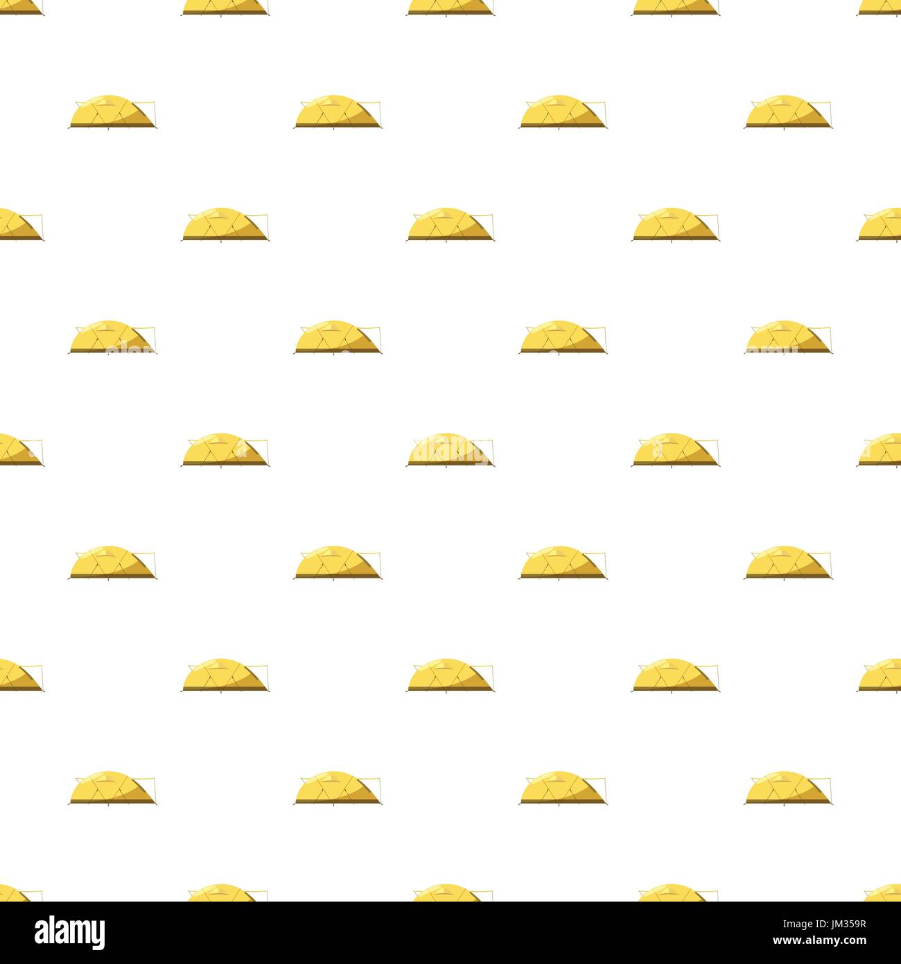 Yellow tent pattern Stock Vector
