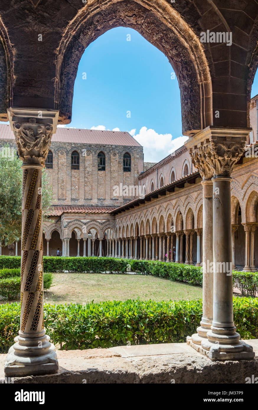 The Chiostro dei Benedettini, cloisters, in the cathedral complex at