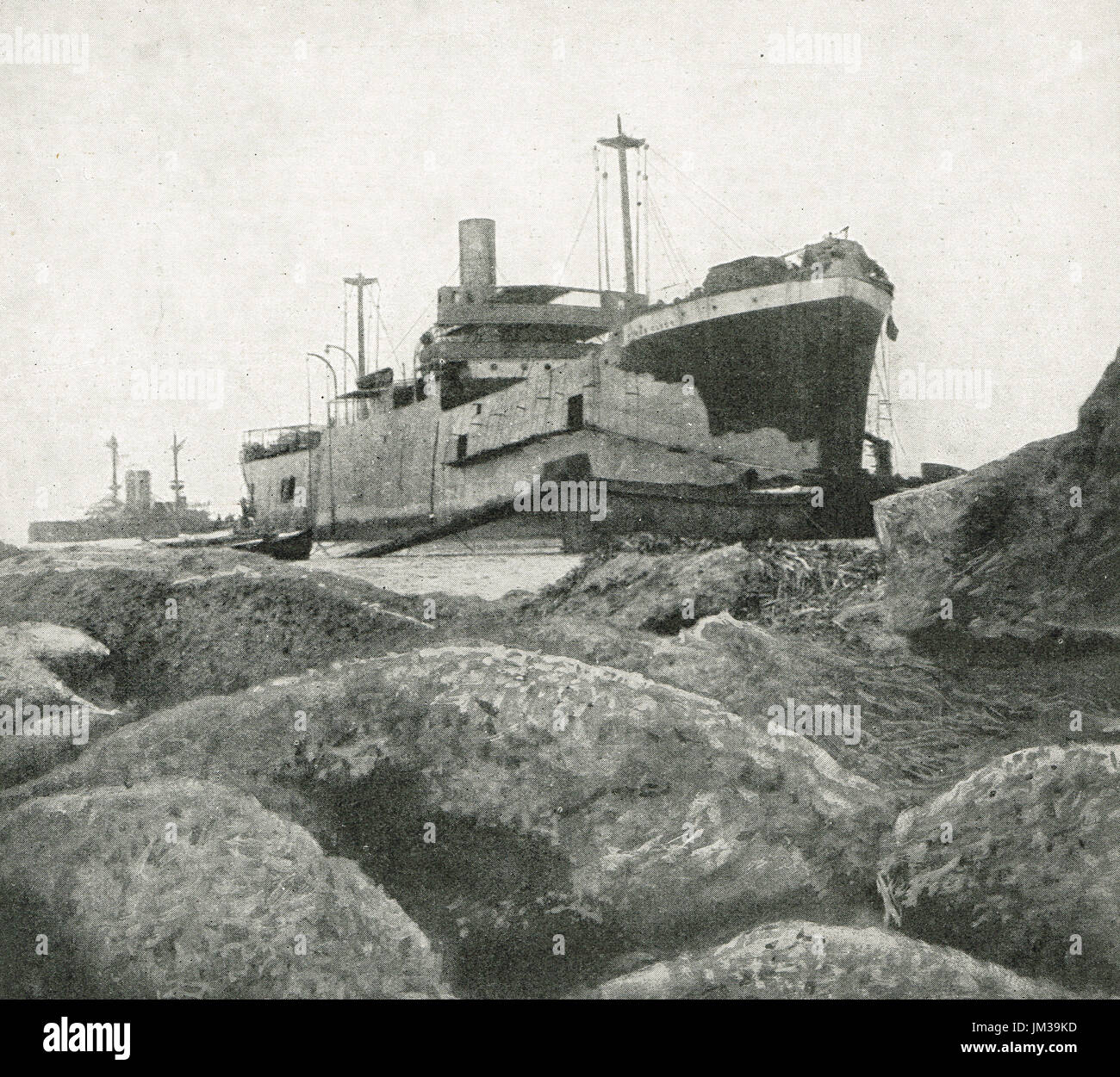 SS River Clyde run aground, Gallipoli Stock Photo