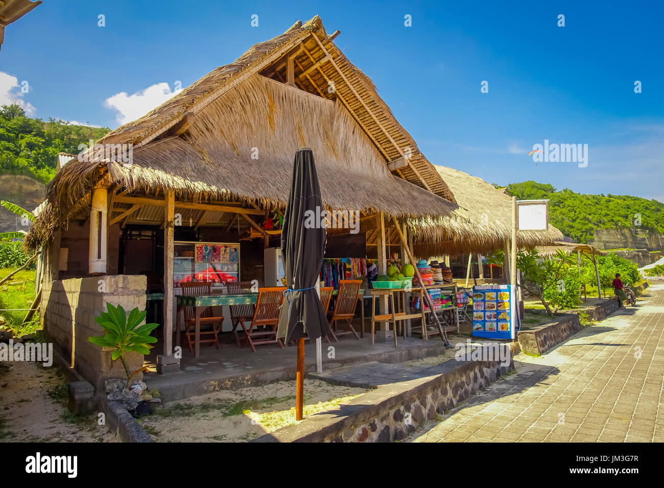 BALI, INDONESIA - MARCH 11, 2017: Beautiful sunny day with a small ...