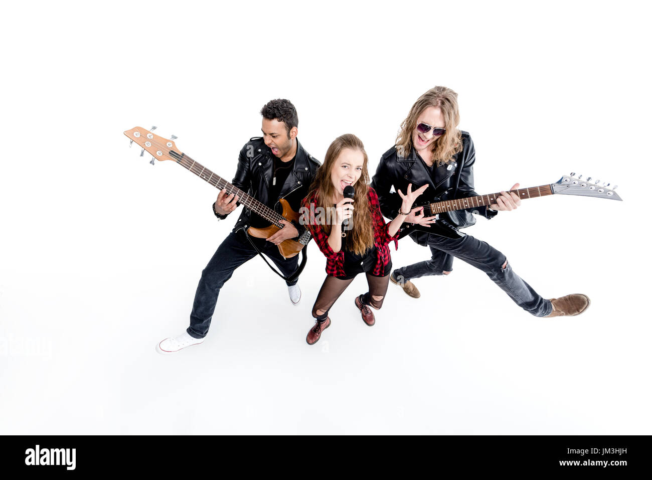 rock and roll band Stock Photo - Alamy