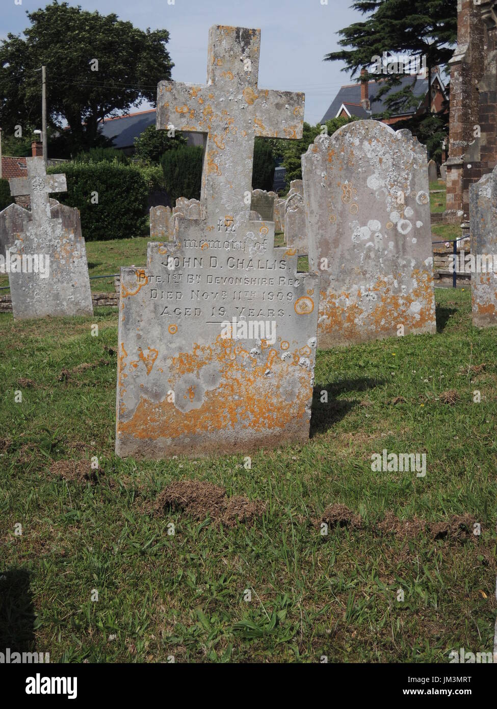 Lympstone, Devon, Parish Church and Graveyard Stock Photo