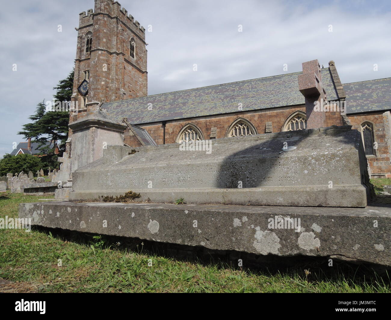 Lympstone, Devon, Parish Church and Graveyard Stock Photo