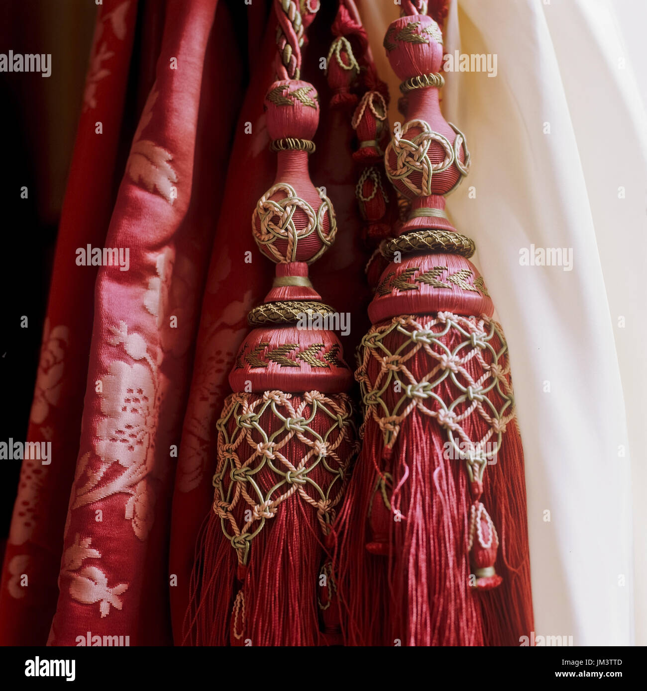 Close up of curtain details Stock Photo