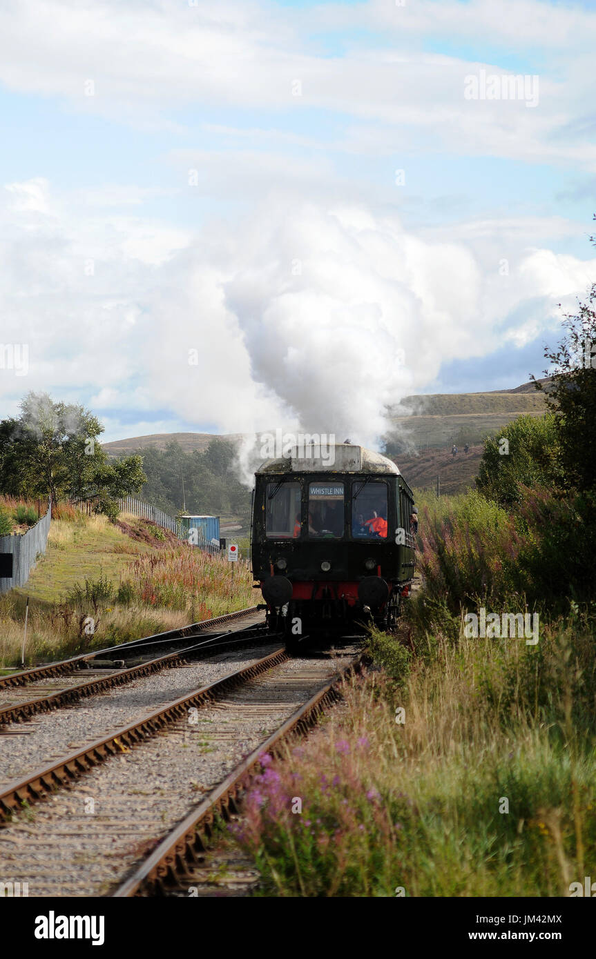 No. 19 approaching Furnace Sidigns with a branch service from Big Pit. Stock Photo