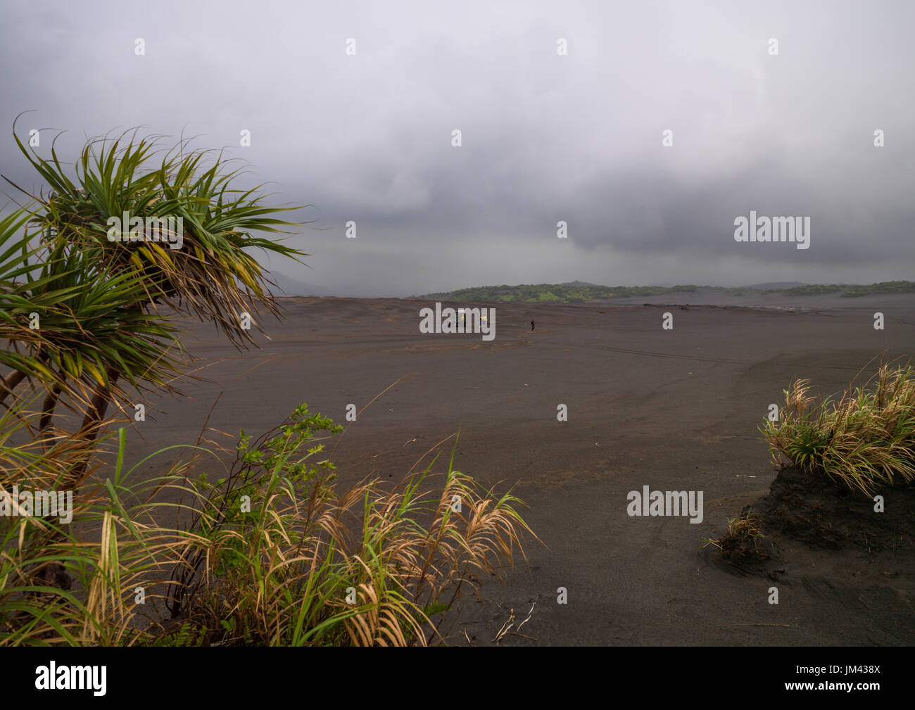 Landscape in volcano yasur, Tanna island, Mount Yasur, Vanuatu Stock Photo