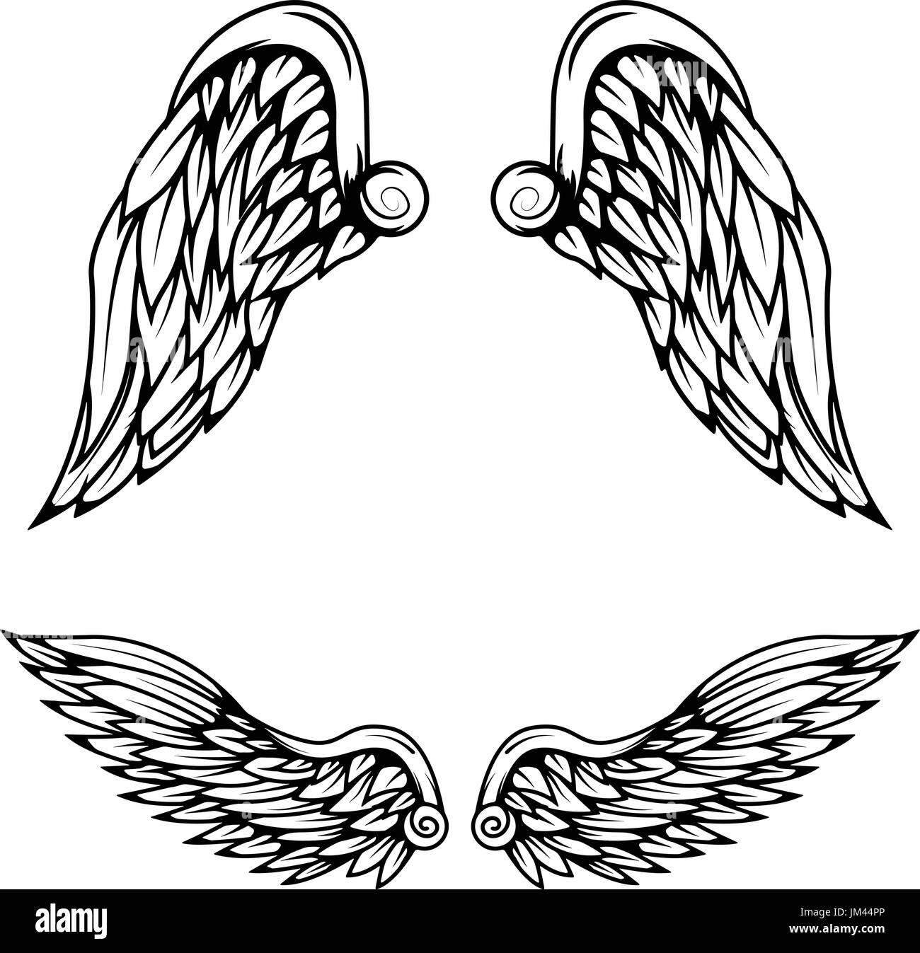 Angel wing shape Cut Out Stock Images & Pictures - Alamy