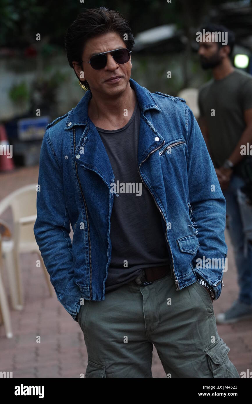 Mumbai,india,11th jul 2017.bollywood actor Shahrukh khan at dancs+season 3 tv show, filmcity,Goregaon Stock Photo