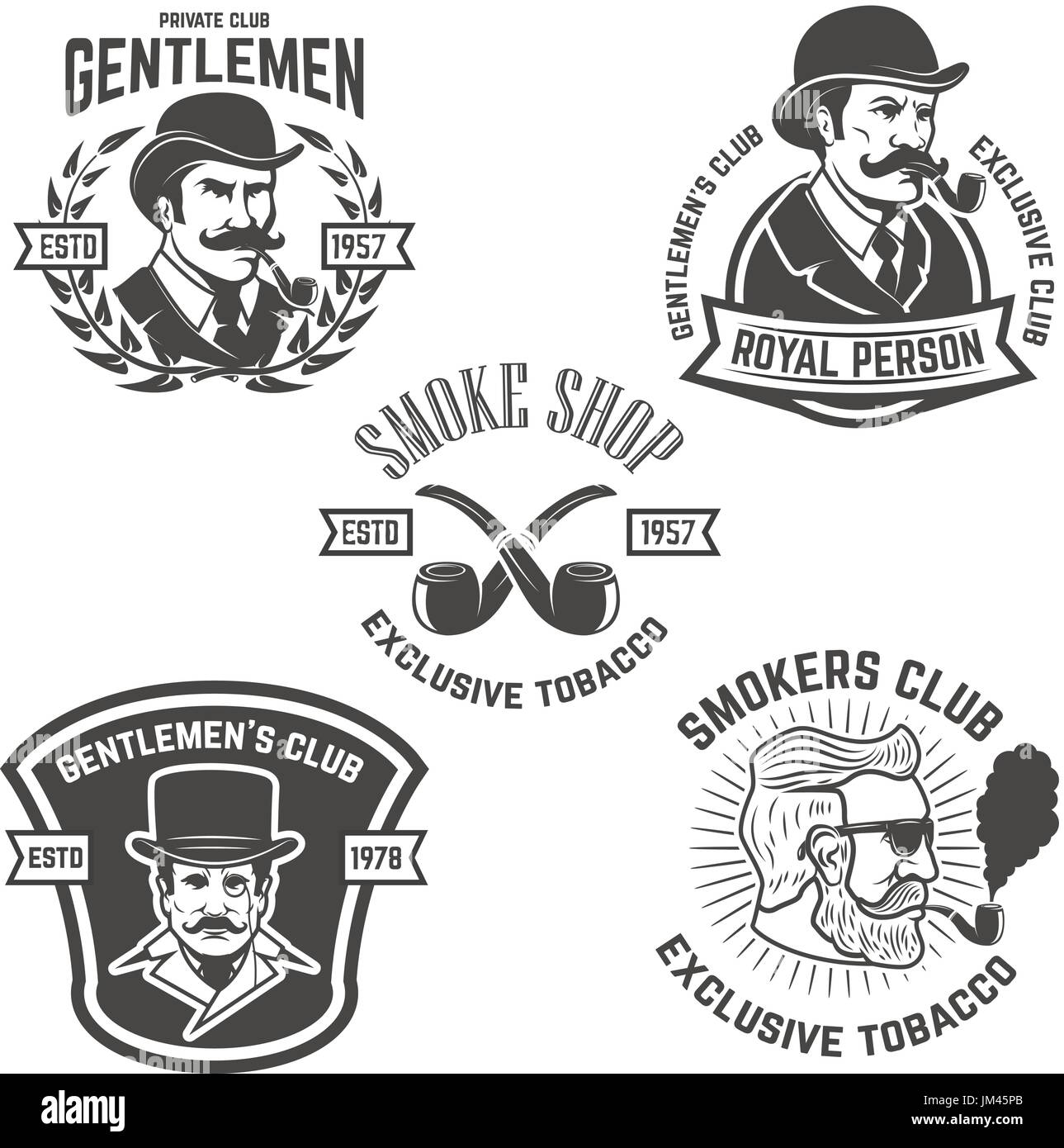 Smokers club Stock Vector Images Alamy
