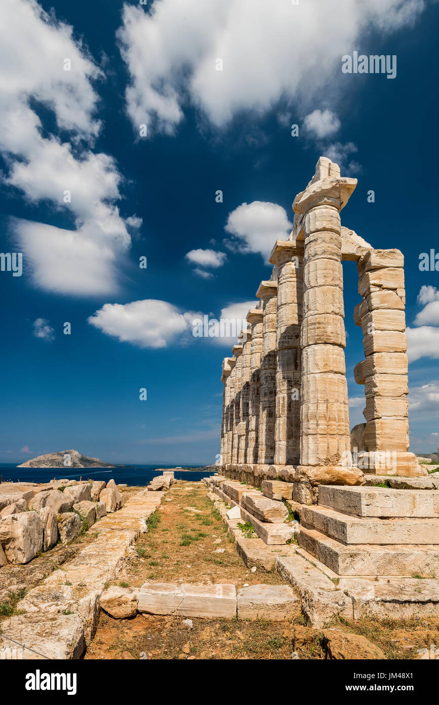 Temple of Poseidon, Cape Sounion, Attica, Greece Stock Photo - Alamy