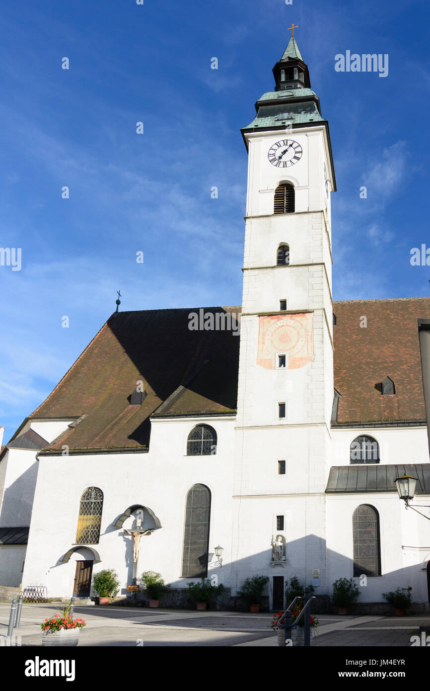 church, Scheibbs, Mostviertel, Niederösterreich, Lower Austria, Austria Stock Photo
