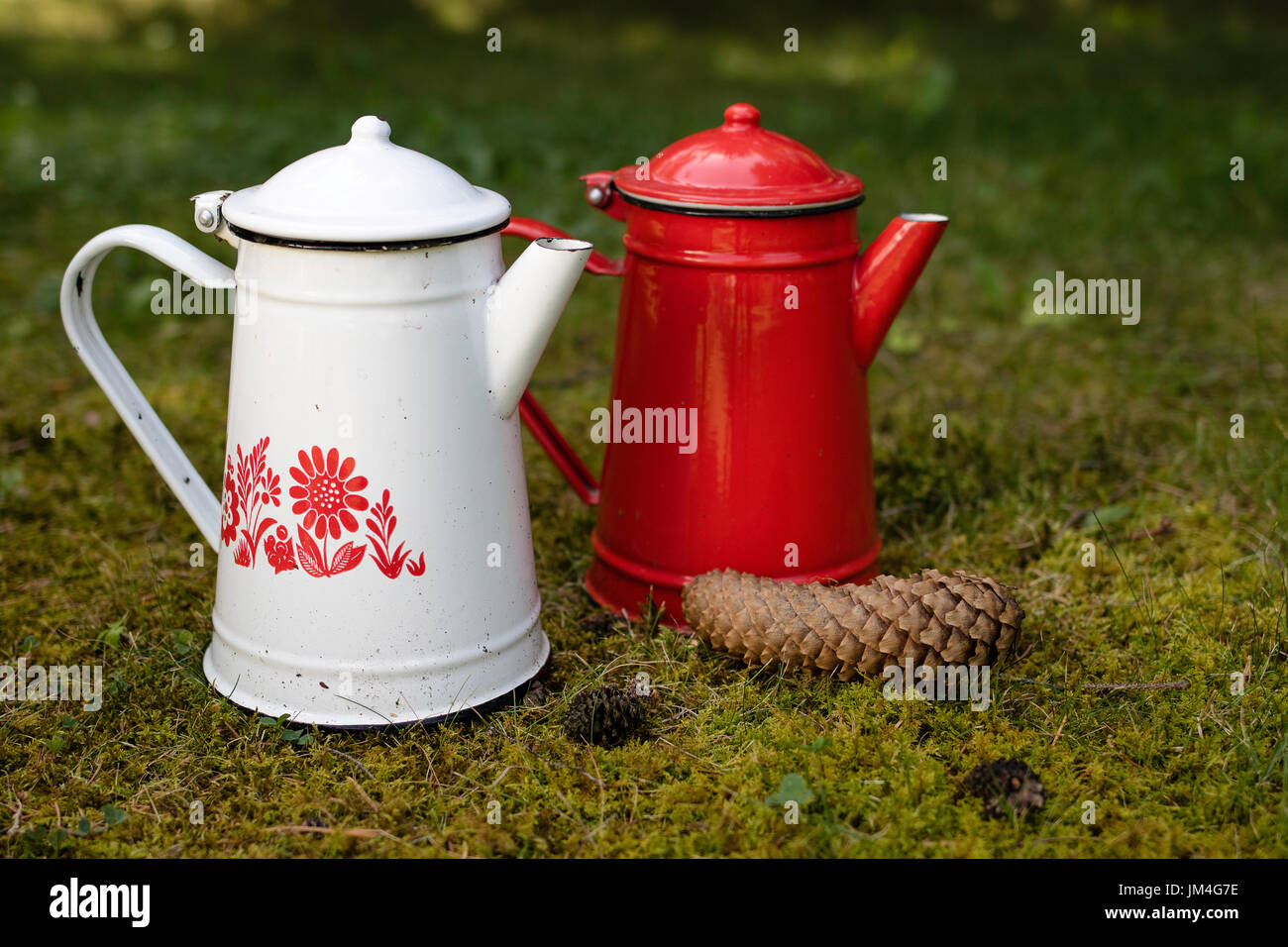 OLD METAL TEAPOT Stock Photo Alamy