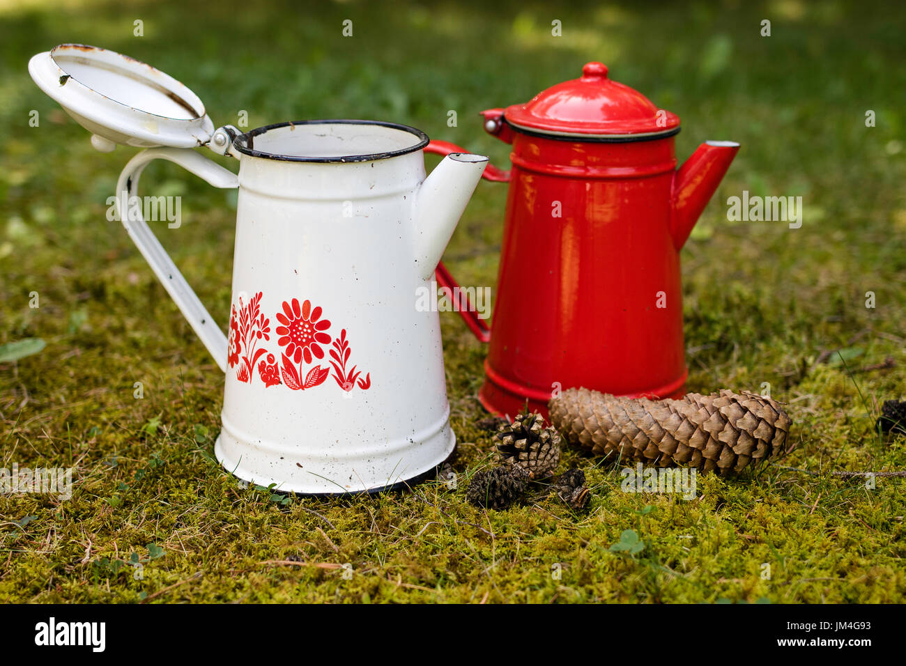 OLD METAL TEAPOT Stock Photo Alamy