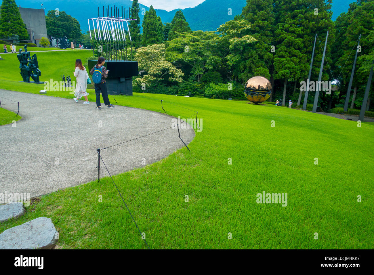 Hakone Japan July 02 17 The Hakone Open Air Museum Or Hakone Chokoku No Mori Bijutsukan Is Popular Museum Featuring An Outdoor Sculpture Park Some Indoor Exhibits Hakone Japan Stock Photo Alamy