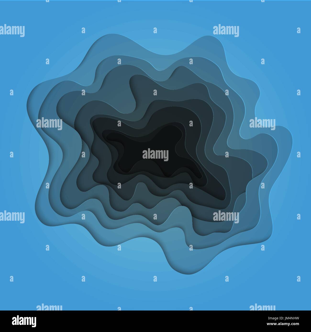 Vector illustration of sea bottom with waves Stock Vector Image & Art ...