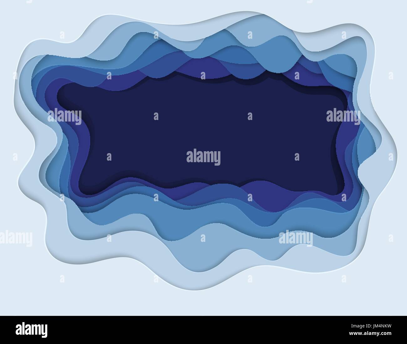 Vector illustration of sea bottom with waves Stock Vector Image & Art ...