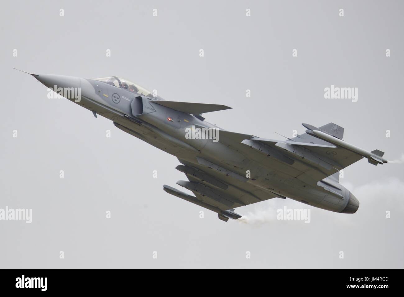 Saab JAS 39C Gripen fighter jet from the Swedish Air Force Stock Photo