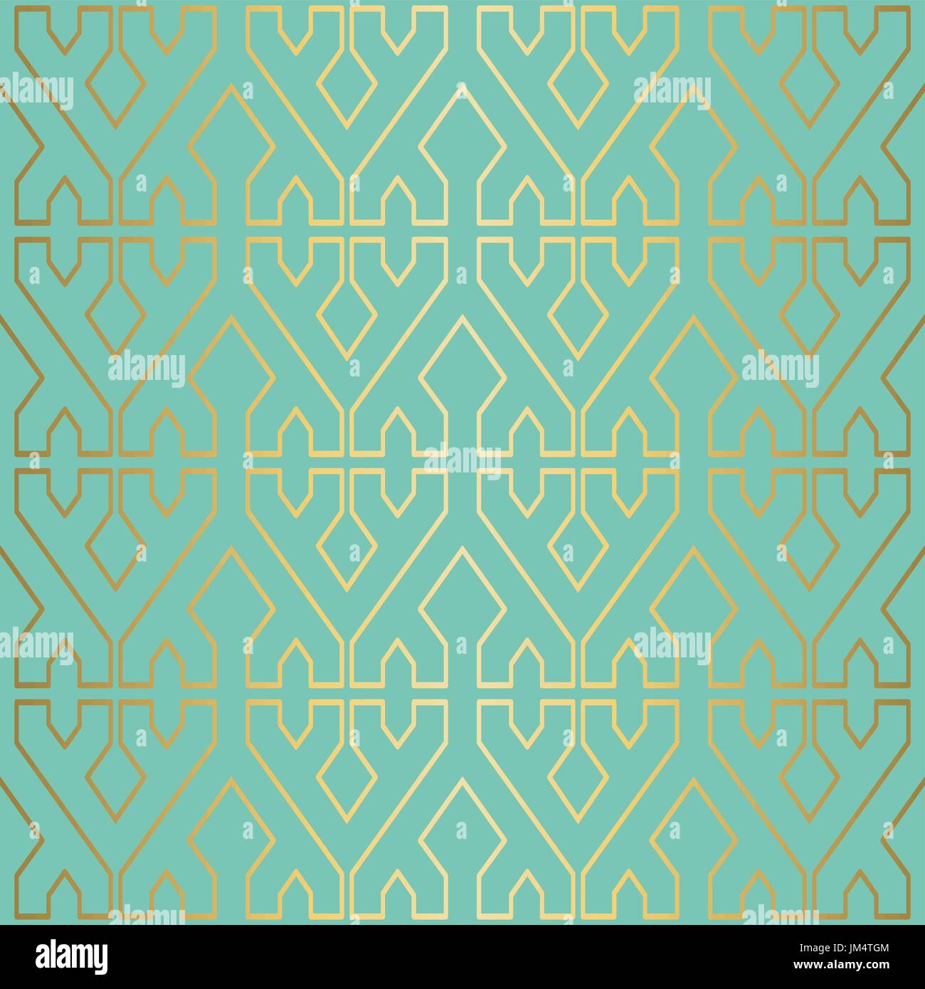 Gold luxury seamless pattern decoration background with abstract ...