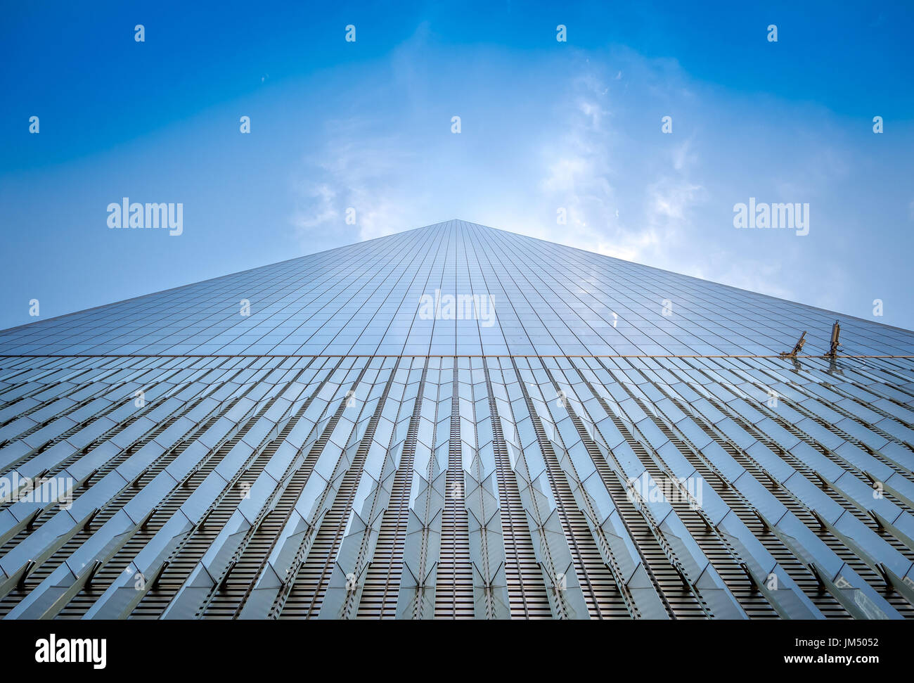 NEW YORK, USA - MAY 05, 2017: One World Trade Center, view from street level located in New York City Usa Stock Photo