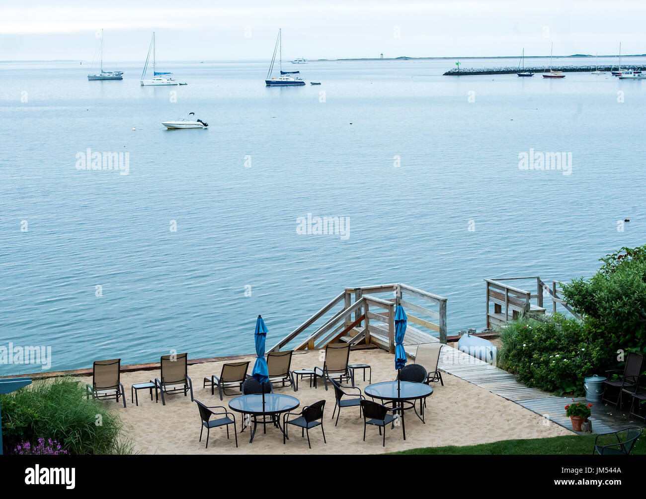 Seascape landscape blue ocean water Provincetown PTown Cape Cod MA