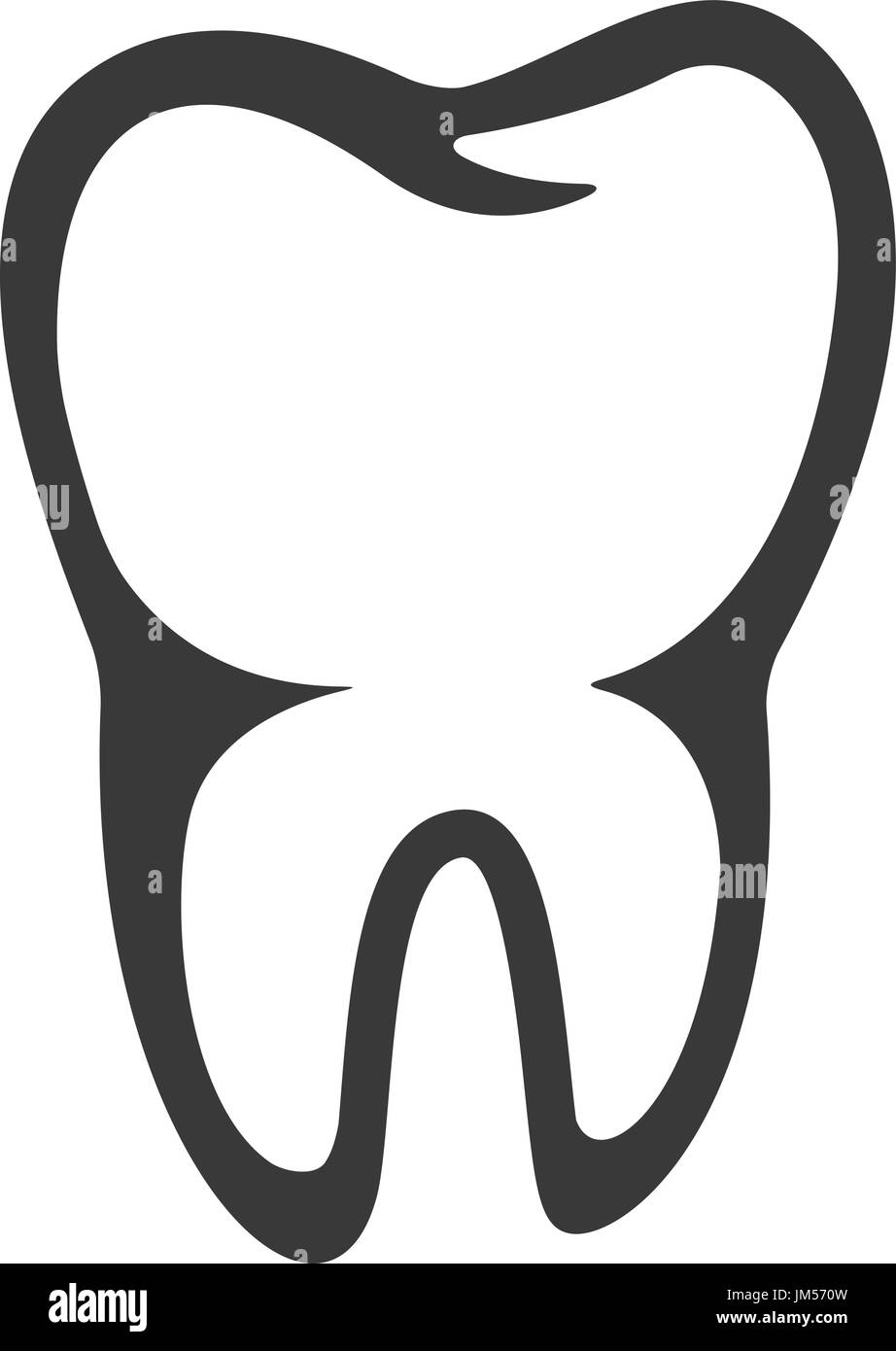 tooth icon isolated on white background. Vector illustration Stock ...