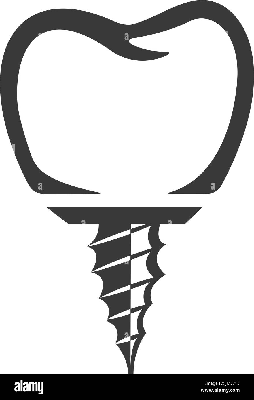 Denture Icon False Teeth Tooth Implant Design Element For Logo Stock Vector Image Art Alamy