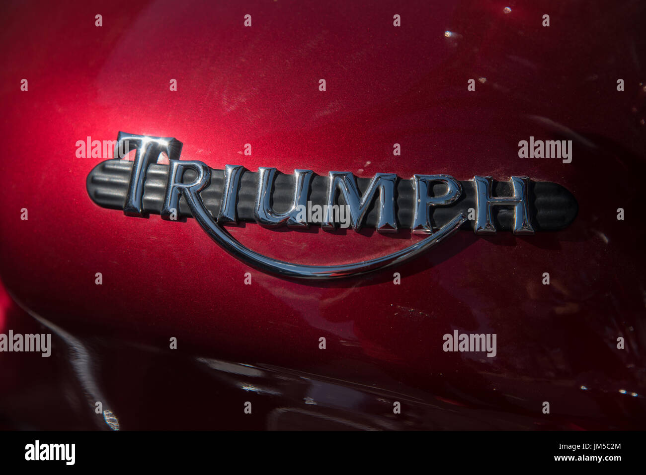 Triumph motorbike Stock Photo