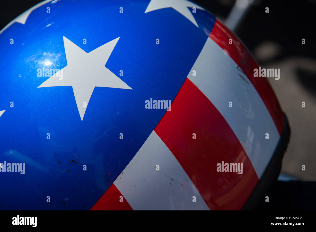 Chrome shiny helmet hi-res stock photography and images - Alamy