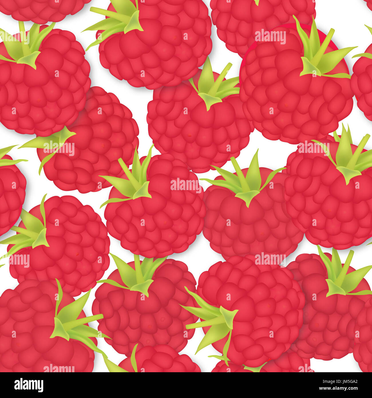 Berry pattern. raspberry seamless background. Food ingredients Stock ...