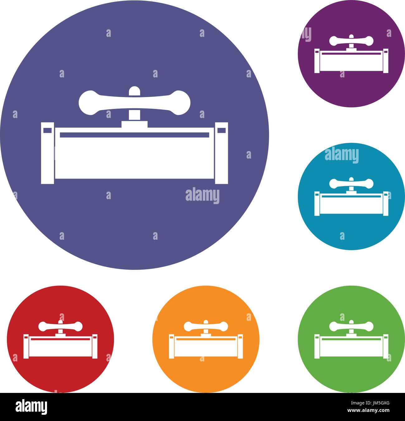 Plumbing valve icons set Stock Vector Image & Art - Alamy