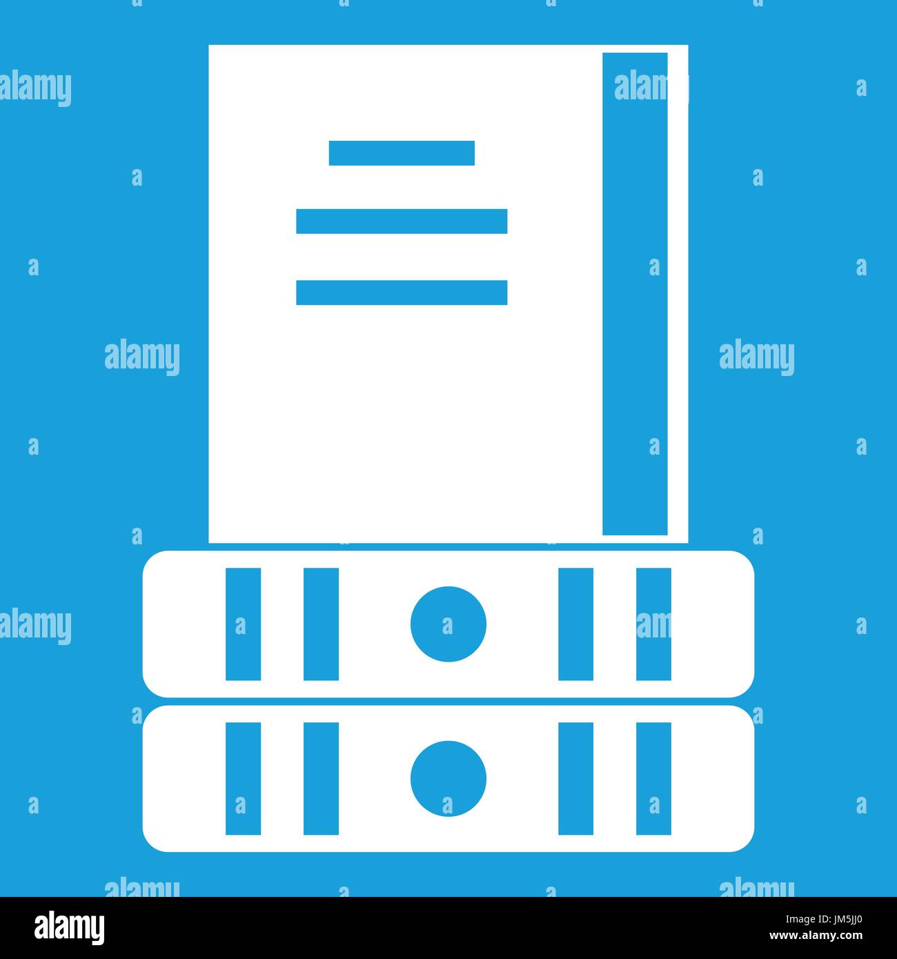 Three books icon white Stock Vector Image & Art - Alamy