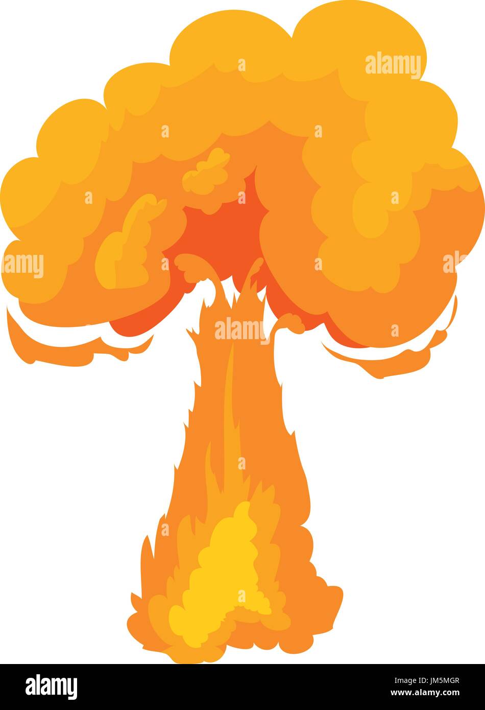 Terrible explosion icon, cartoon style Stock Vector Image & Art - Alamy