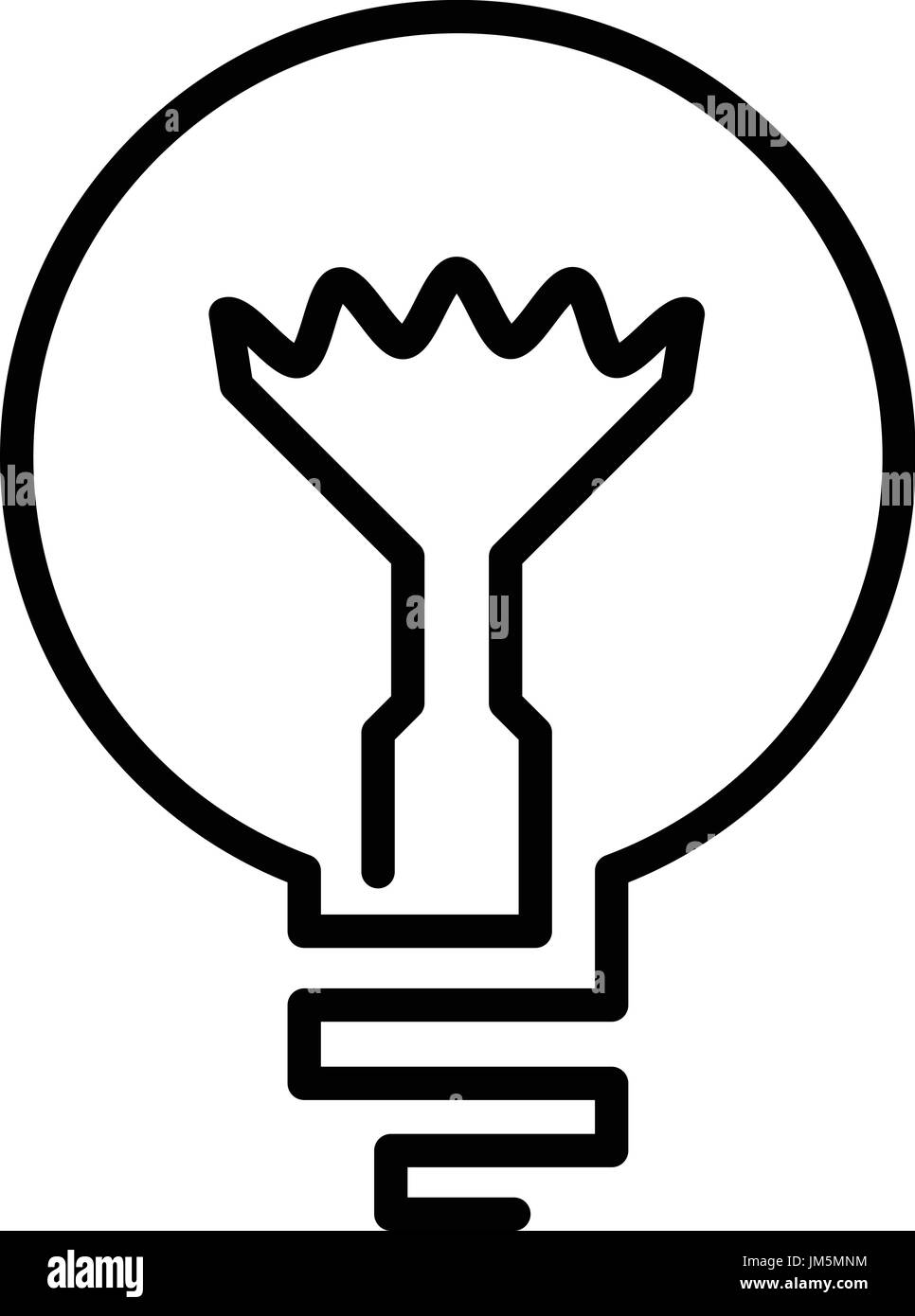 Light bulb icon, outline style Stock Vector Image & Art - Alamy