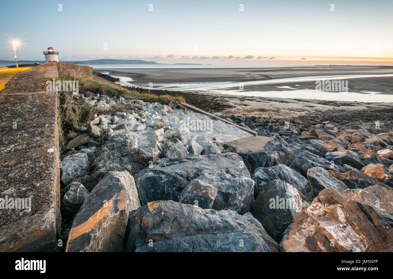 Burry Port lighthouse. Carmarthenshire. Wales. UK Stock Photo Alamy