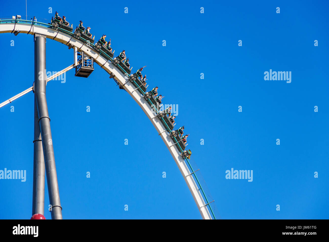 Steel force roller coaster hires stock photography and images Alamy