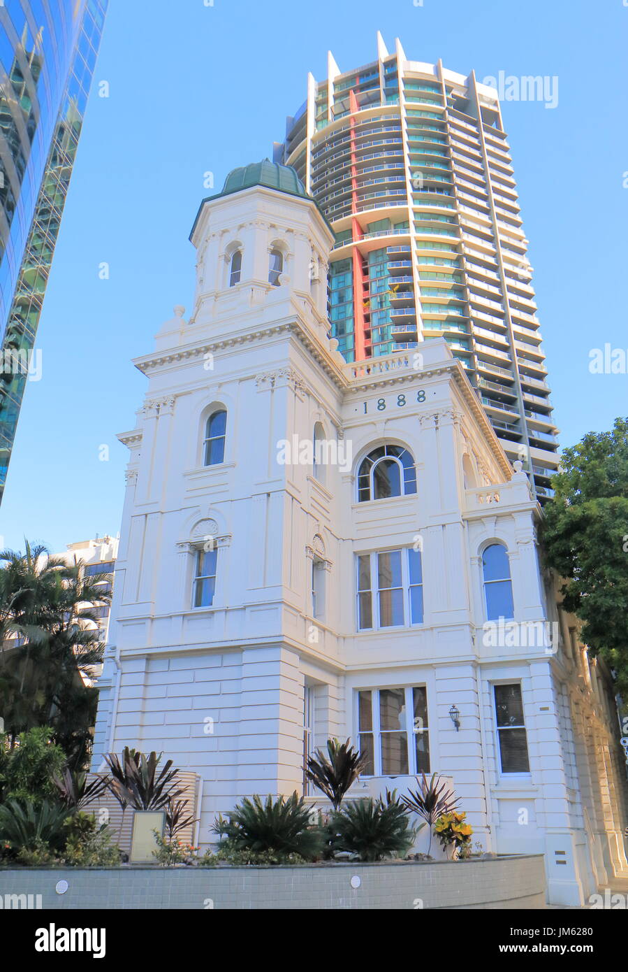 Naldham house Historical architecture Brisbane Australia. Naldham house was built from 1864 to 1889 and added to the Queensland Heritage Register. Stock Photo