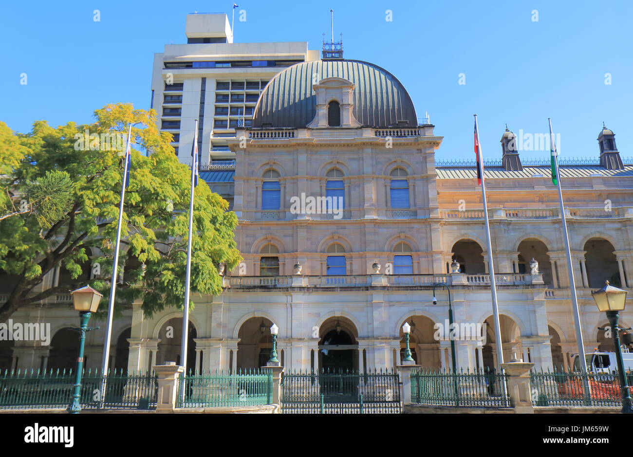 Parliament House historical architecture Brisbane Australia Stock Photo