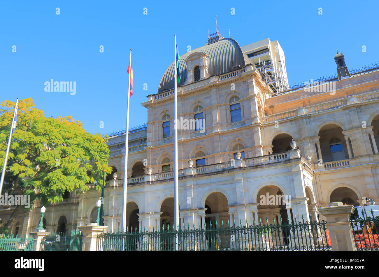 Parliament House historical architecture Brisbane Australia Stock Photo