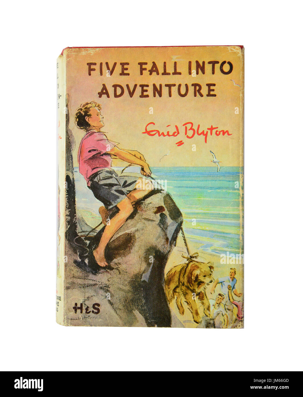 Enid Blyton's 'Five fall into adventure' ninth Famous Five book, Surrey, England, United Kingdom Stock Photo
