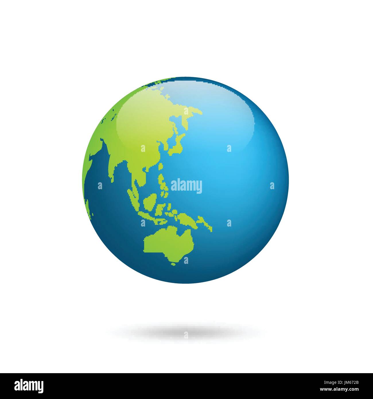 Earth globe. World map set. Planet with  Asia, Australia,  Europe, North America and South America Stock Vector Image & Art - Alamy