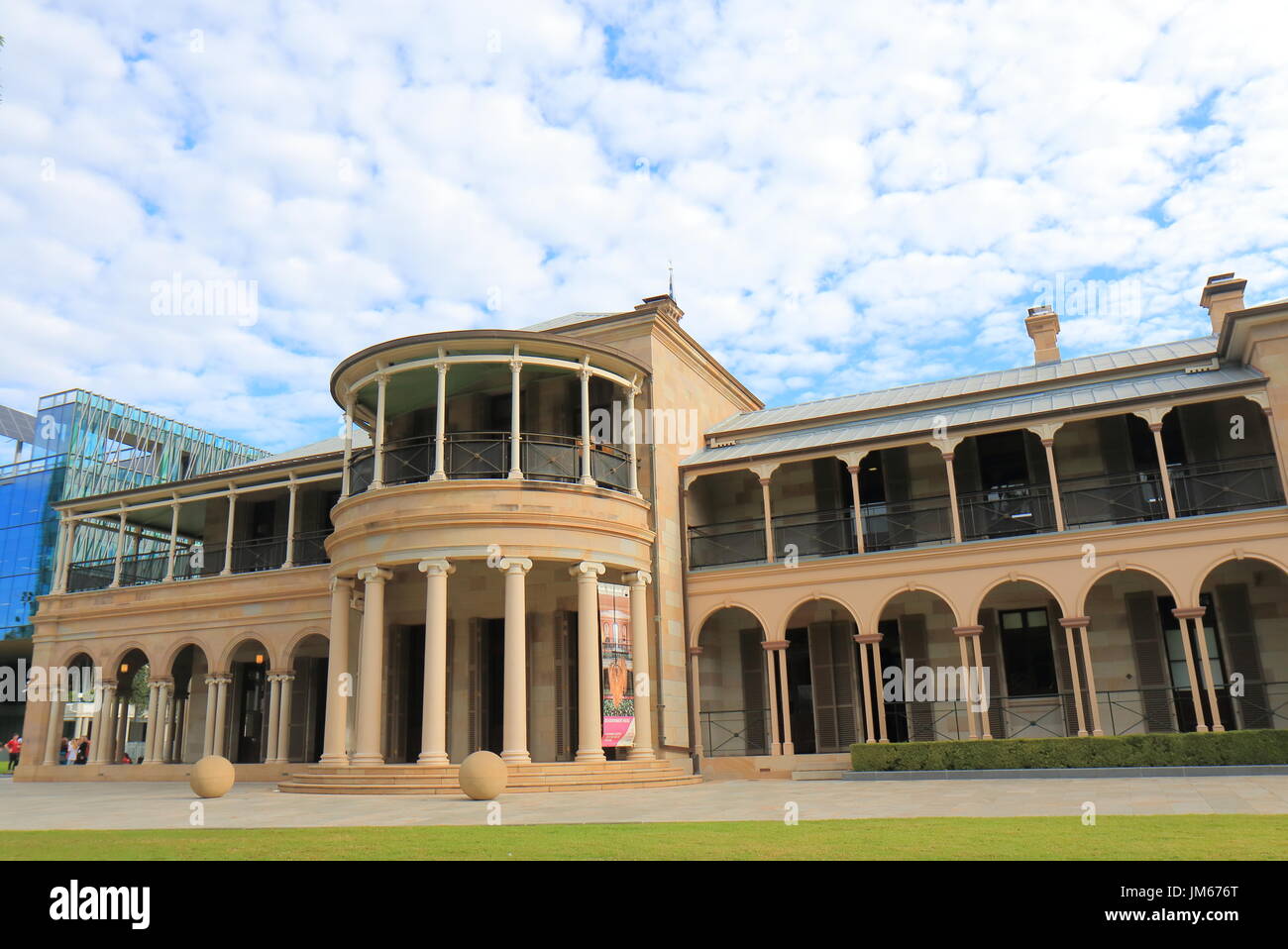 People visit Old government House in Brisbane Australia. Stock Photo