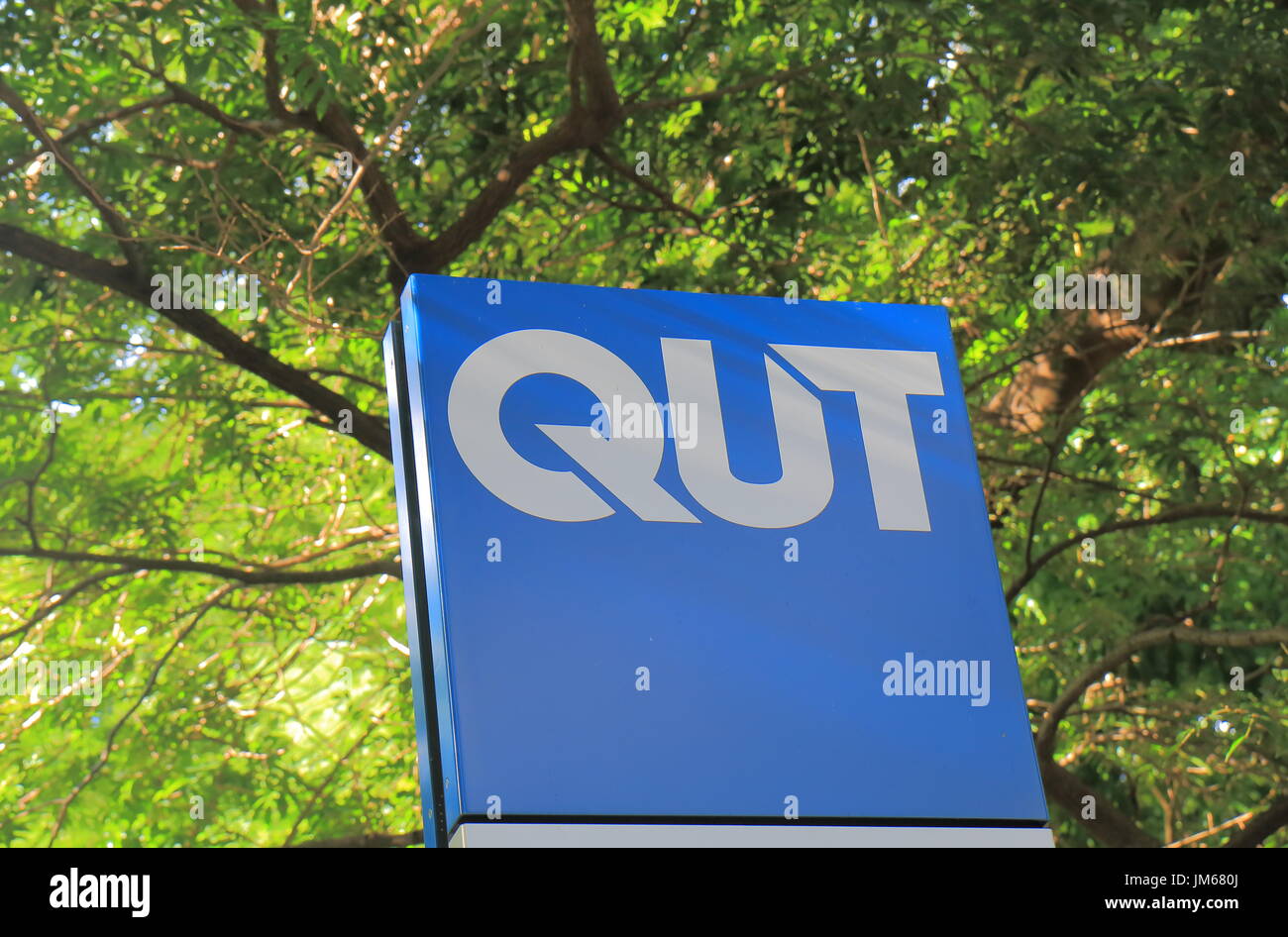 QUT Queensland University of Technology in Brisbane Australia. QUT Queensland University of Technology is a public research university located in down Stock Photo