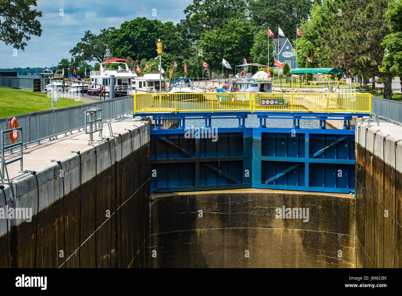 Fenelon Falls is a village in Ontario, Canada, part of the city of Kawartha Lakes Stock Photo