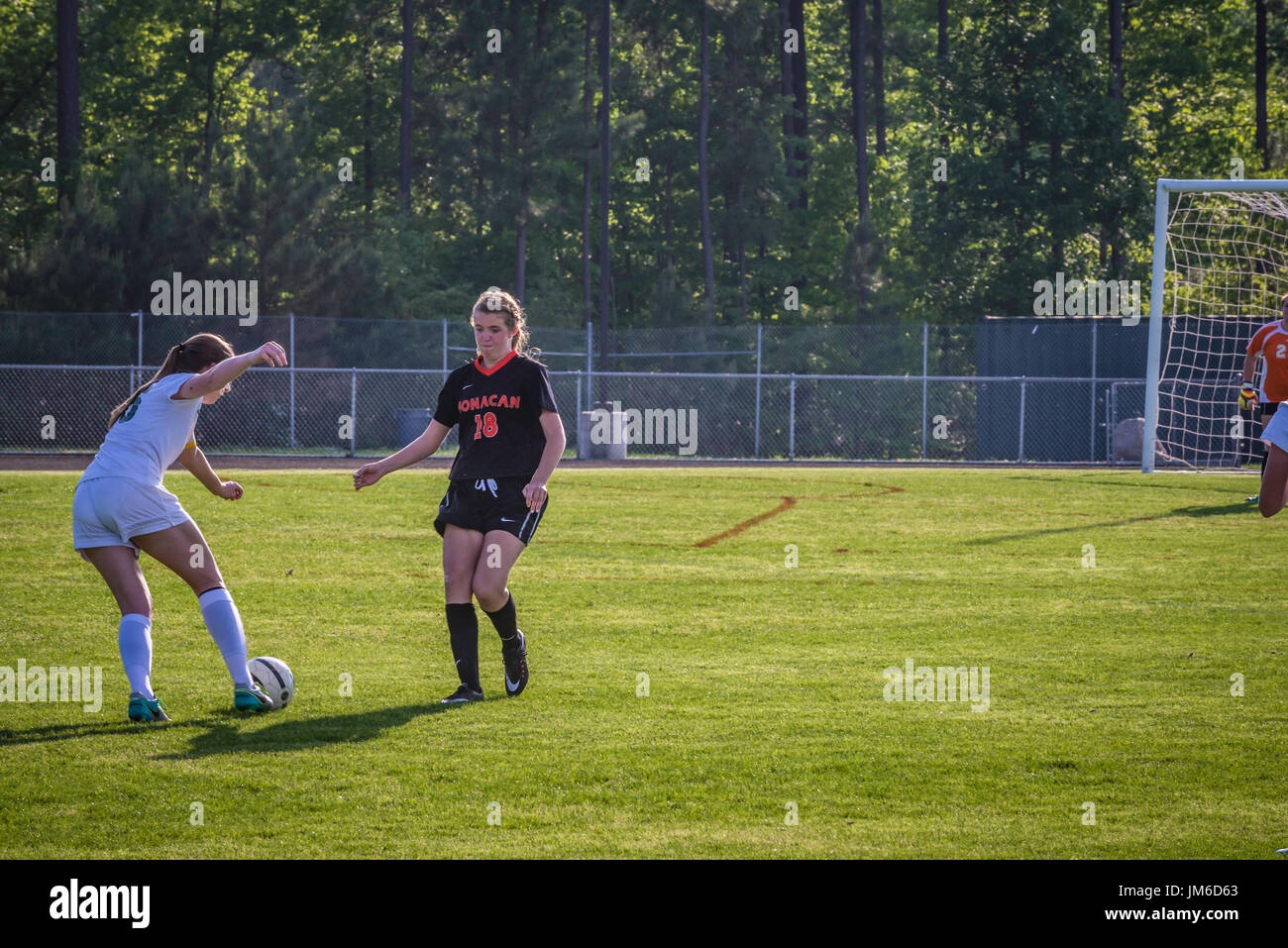 High School Girls Soccer Game Stock Photo Alamy high-school-girls-soccer-game-stock-photo-alamy
