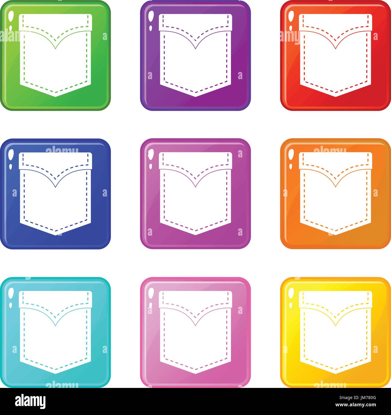 Black valve pocket set 9 Stock Vector Image & Art - Alamy
