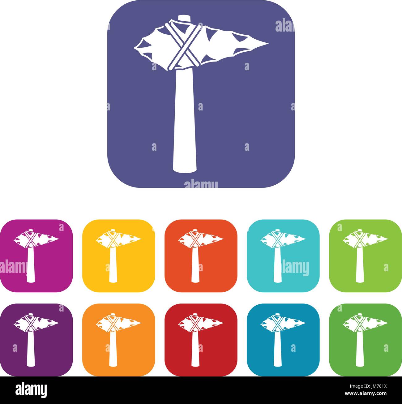 Ancient hammer icons set Stock Vector Image & Art Alamy